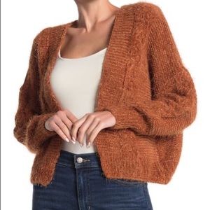 Woven Heart Chenille Sweater